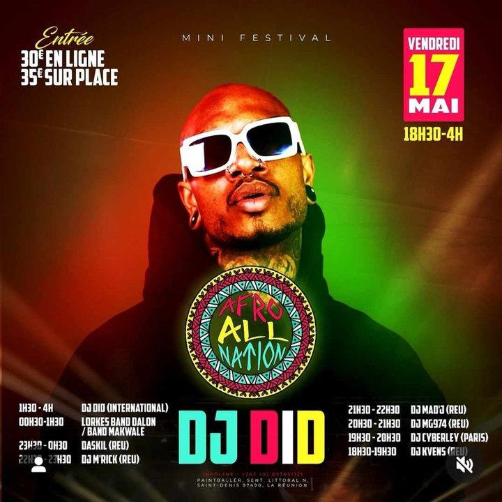 DJ DID : Le DJ international pour l'Afro Toute nation 974