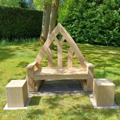 14 year old News clipping turned into bespoke bench