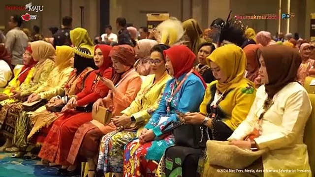 Iriana Jokowi dan Anggota OASE KIM Hadiri Peringatan HUT ke-44 Dekranas
