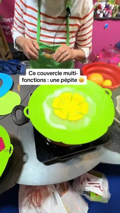 Ce couvercle multi fonctions : une pépite  (Note : Cette vidéo enregistrée à la Foire de Paris ne fait l’objet d’aucune contrepartie)