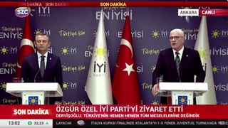 Özgür Özel ve Müsavat Dervişoğlu birlikte basın açıklaması yaptı