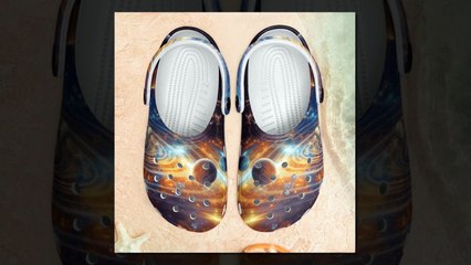 Step Into the Future: Galaxy Crocs #GalaxyCrocs #SpaceShoes