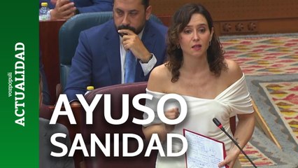Ayuso carga contra Sanidad por querer "reventar el sistema sanitario"