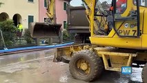 Maltempo nel padovano, mezzi al lavoro per pulire le strade a Zovon del Vo