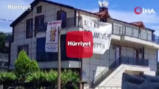 Kocaeli'de pankart gizemi: Herkes Nurettin'i merak etti