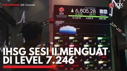 IHSG Sesi II Menguat di Level 7.246