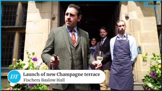 Launch of new champagne terrace at Fischers Baslow Hall