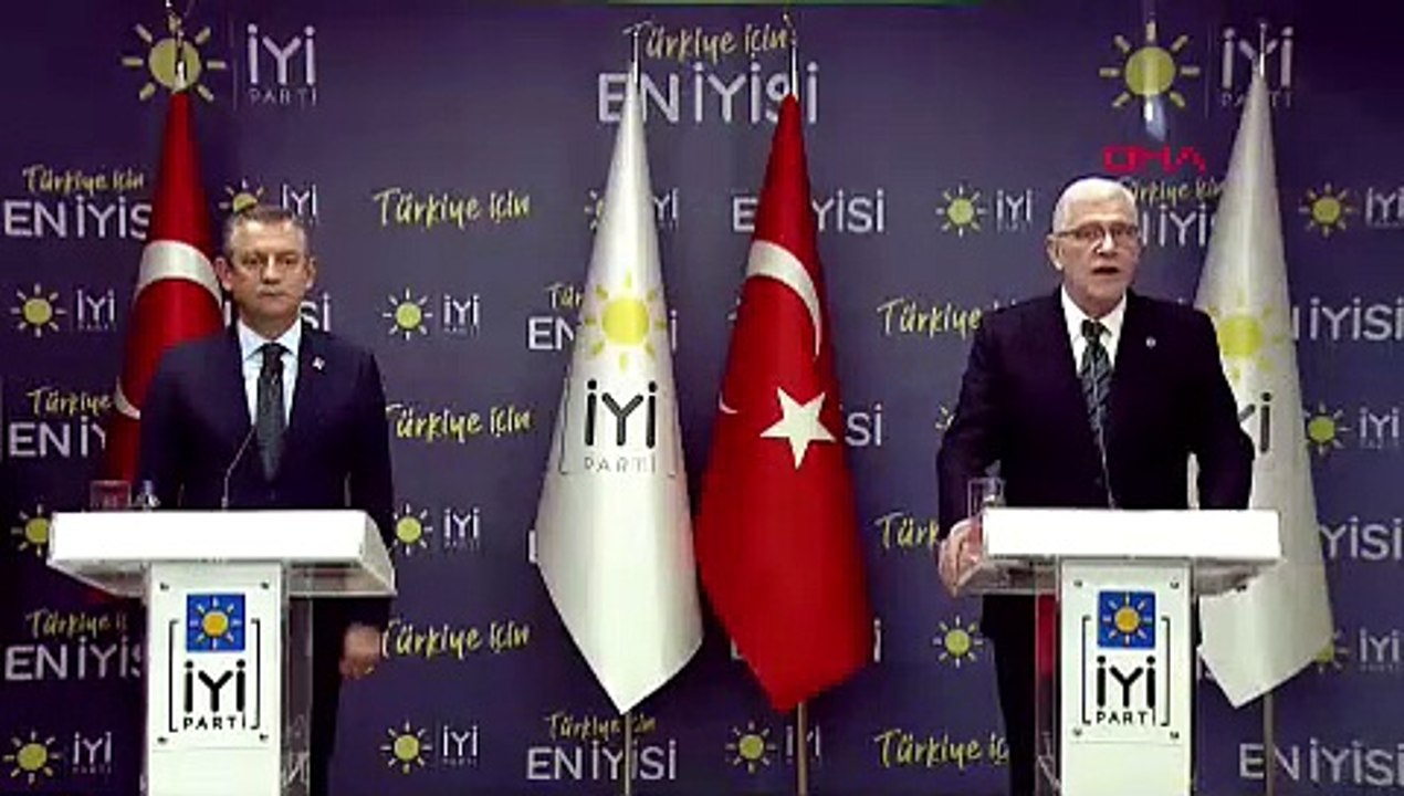 Özgür Özel ve Müsavat Dervişoğlu, ortak basın açıklaması yaptı