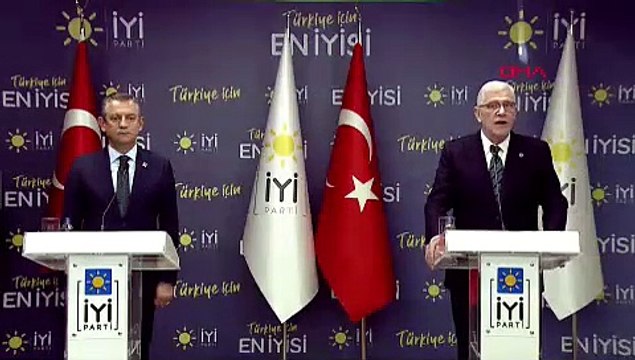 Özgür Özel ve Müsavat Dervişoğlu, ortak basın açıklaması yaptı