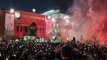 Celtic fans celebrate their 54th league title