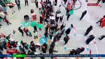 Öğrenciler Filistin için tek yürek