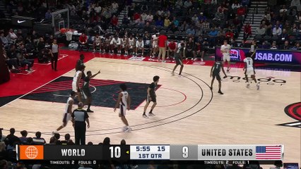 Basketball team world vs team USA hilights Nike hoop summit 2024