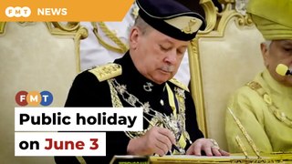 June 3 public holiday in conjunction with king’s birthday