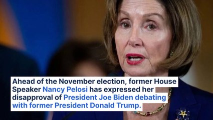 Nancy Pelosi On Upcoming Presidential Debate: "I Would Never Recommend Going On Stage With Donald Trump"