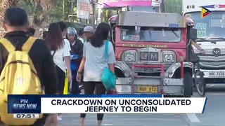 Crackdown on unconsolidated jeepneys to begin 
