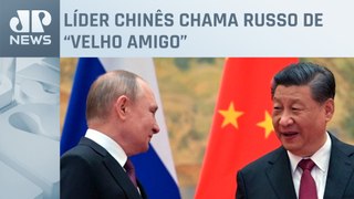 Xi Jinping recebe Putin na China e elogia relação “propícia à paz mundial”