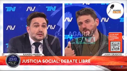 "Vos jugás a ser pobre": El mejor momento de Marra en el debate con Grabois