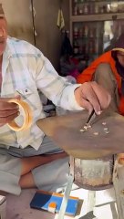 Amazing a Skill Worker Making Female Fancy Bangles