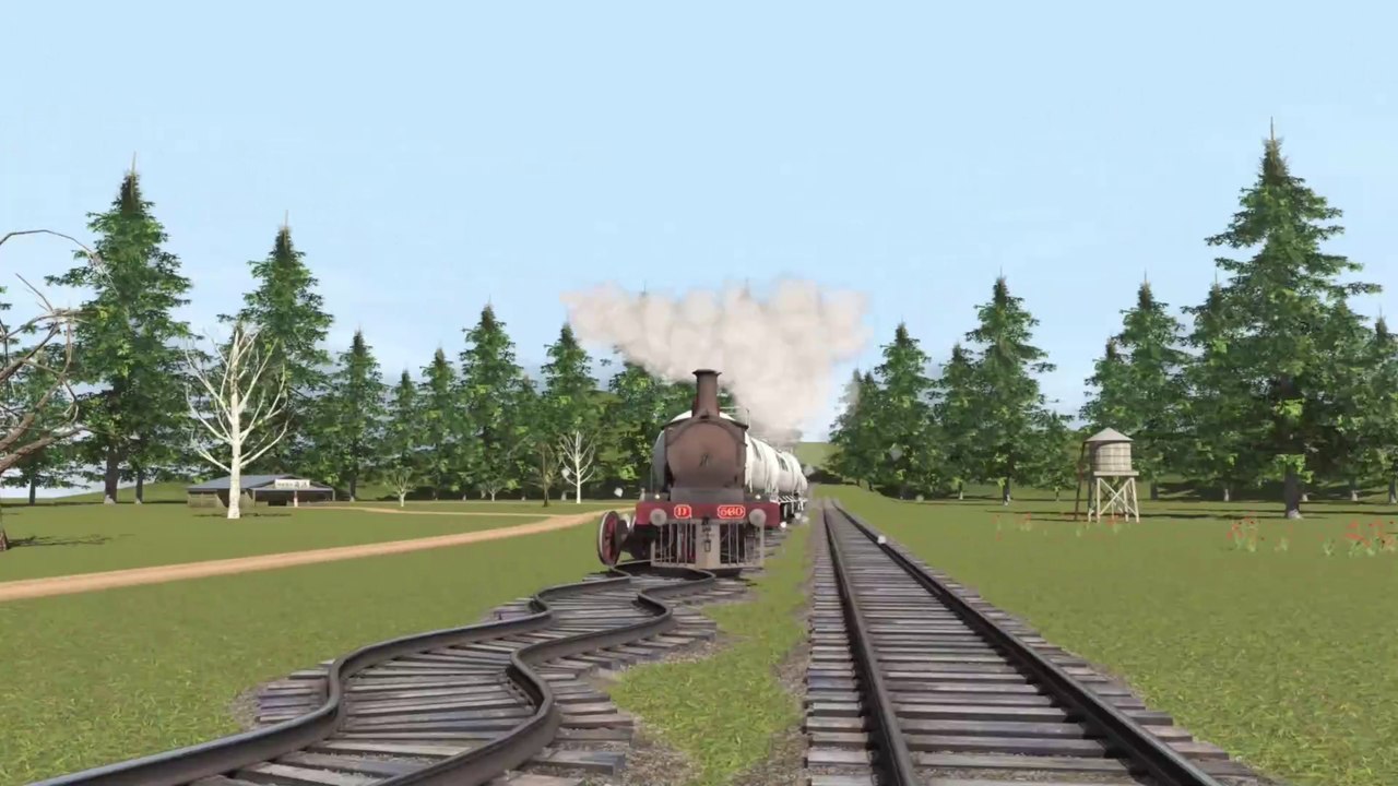 Funny ZigZag Train Ride