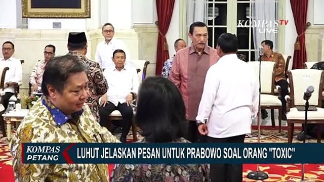 Menko Marves Luhut Binsar Panjaitan Klarifikasi soal Pernyataan Orang 'Toxic'
