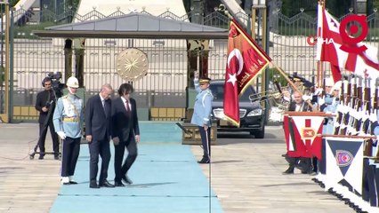 Cumhurbaşkanı Erdoğan, Gürcistan Başbakanı Kobakhidze’yi resmi törenle karşıladı