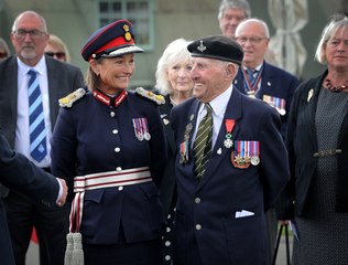 French Flag Raising at Yorkshire Air Museum