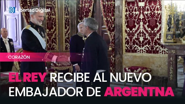 El Rey recibe las credenciales del embajador de Argentina