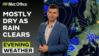 Met Office Evening Weather Forecast 16/05/24 - Heavy rain clears overnight