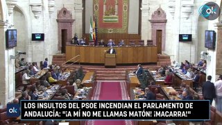 Tremenda bronca en el Parlamento de Andalucía ¡A mí no me llama matón el hipócrita este! ¡Macarra!