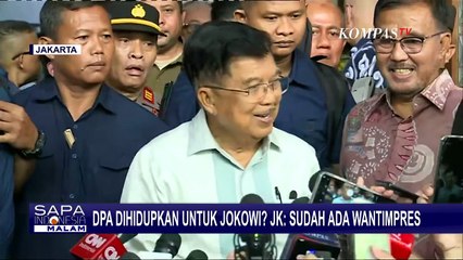 Jusuf Kalla Sebut Jokowi Tak Perlu Dewan Pertimbangan Agung: Sudah Ada Wantimpres