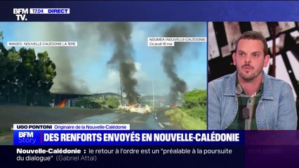 Ugo Pontini (originaire de la Nouvelle-Calédonie): "Ce qui m'inquiète le plus, ce ne sont pas les dégâts matériels, c'est l'immatériel, ce qu'on avait pourtant commencé à construire il y a 30 ans, le vivre-ensemble"