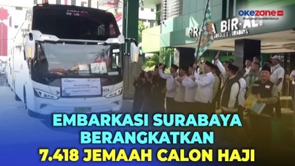 Embarkasi Surabaya Sudah Berangkatkan 7.418 Jemaah Calon Haji ke Arab Saudi, 12 Diantaranya Tertunda