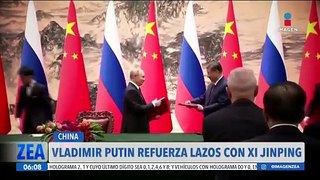 Xi Jinping recibe a Vladímir Putin en Pekín