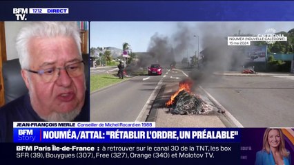 Nouvelle-Calédonie: "Ce qui est arrivé depuis lundi était parfaitement prévisible", affirme Jean-François Merle, conseiller de Michel Rocard en 1988