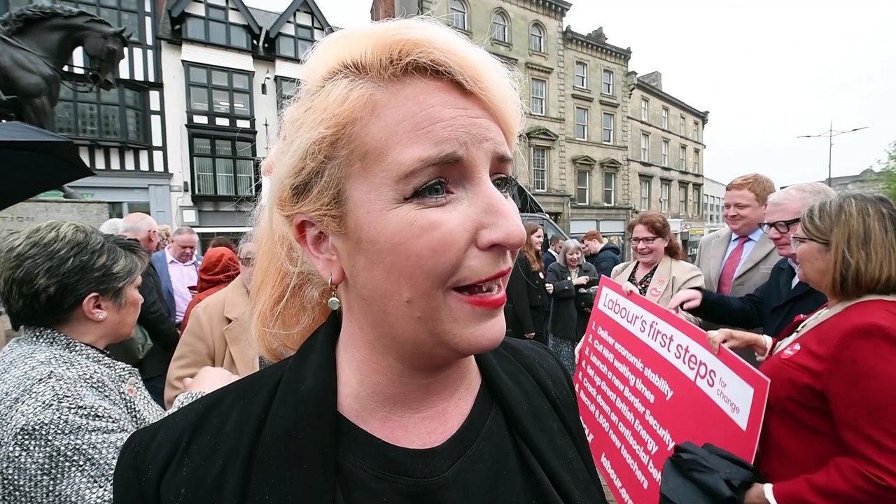 Shadow Transport Minister Louise Haigh chats to the Express & Star during her visit to Wolverhampton.