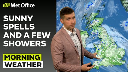 Met Office Morning Weather Forecast 17/05/24 - Bright with some scattered showers