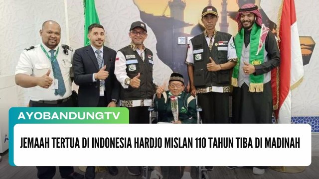 Jemaah Tertua di Indonesia Hardjo Mislan 110 Tahun Tiba di Madinah