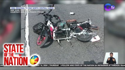 E-bike, nasalpok ng delivery truck | SONA