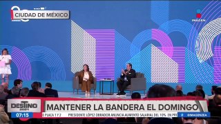 Xóchitl Gálvez pide que sea mantenida e izada la bandera monumental en el Zócalo CDMX el próximo domingo 19 de mayo