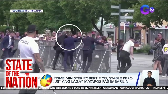 World News | Slovakian Prime Minister Robert Fico, stable pero very serious ang lagay matapos pagbabarilin | SONA