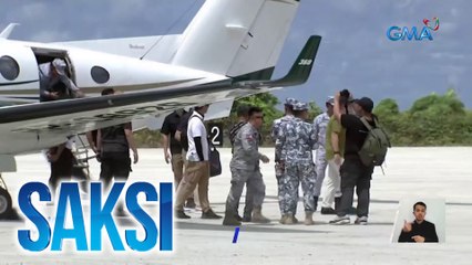 Mga opisyal kabilang ang ilang senador at DND secretary, sinalubong ng radio challenge ng China sa pagpunta sa Pag-asa Island | Saksi