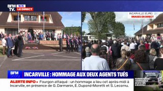 La Marseillaise entonnée à l'hommage aux deux agents pénitentiaires tués lors de l'attaque d'un fourgon dans l'Eure