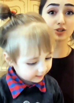 Cute Mother son duo singing