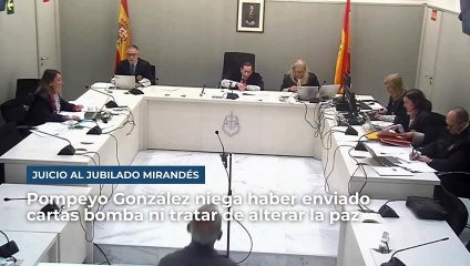 Pompeyo González niega haber enviado las cartas bomba ni querer alterar la paz