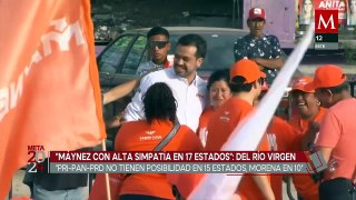 Juan Manuel del Río Virgen confirma la alta simpatía de Máynez en 17 estados de México