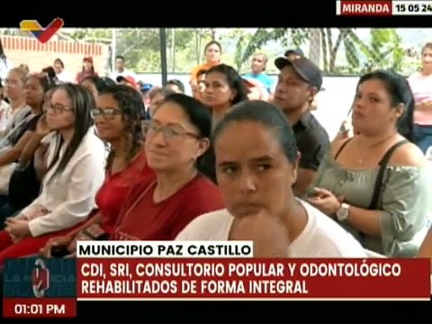 Miranda | Habitantes del mcpio. Paz Castillo son beneficiados con rehabilitación de centros médicos