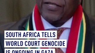 South Africa tells World Court genocide is ongoing in Gaza