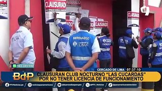 Cierran “Las Cucardas”: Night Club fue clausurado por no contar con licencia de funcionamiento