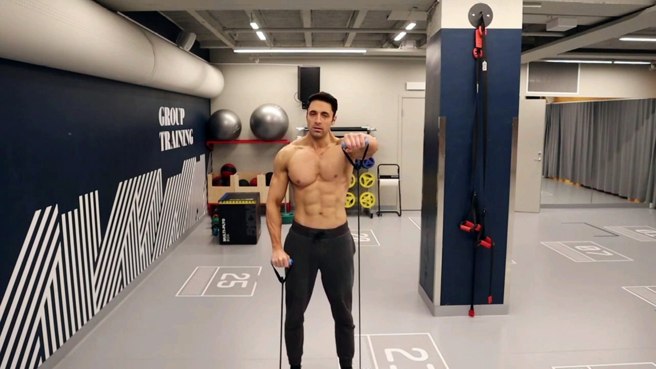 Band front raise