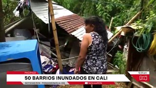 Tragedia en Cali: 100 familias quedaron damnificadas después de una lluvia torrencial
